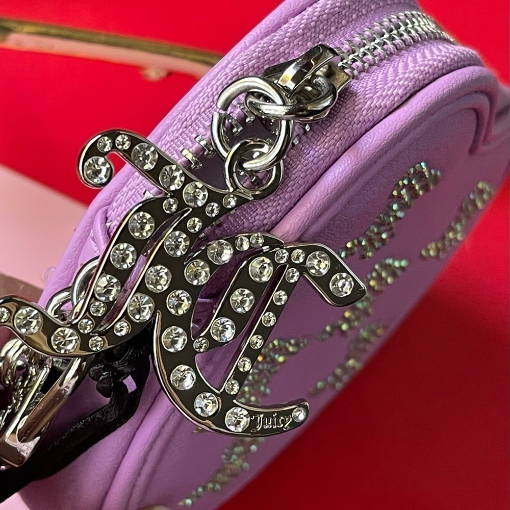 JUICY COUTURE WALLET,Juicy Couture Purple Heart Clutch - Picture 9 of 12